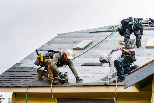 Professional Roofing technician working in Bell, CA